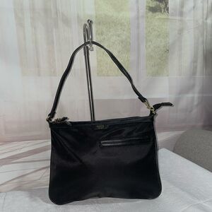 🎉NEW🎉Tutilo New York Nylon Leather Trim Shoulder Bag Black Small